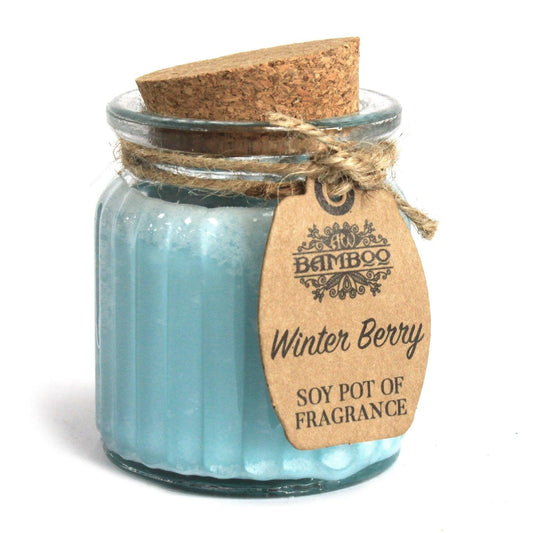 Winter Berry Soy Pot of Fragrance Candles - DuvetDay.co.uk