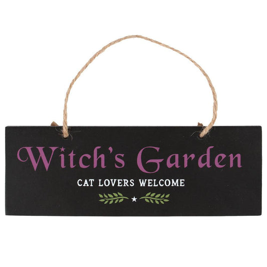 Witch's Garden Hanging Sign - DuvetDay.co.uk