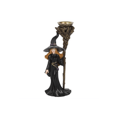 Witch with Staff Backflow Incense Burner - DuvetDay.co.uk