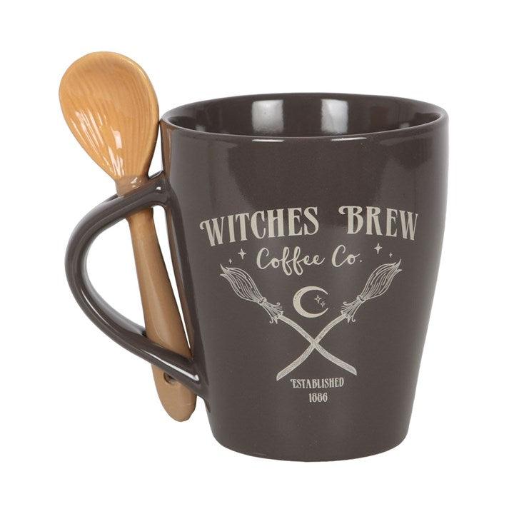 Witches Brew Coffee Co. Mug and Spoon Set - DuvetDay.co.uk