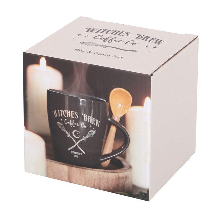 Witches Brew Coffee Co. Mug and Spoon Set - DuvetDay.co.uk