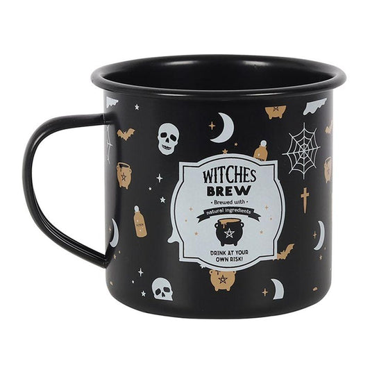 Witches Brew Enamel Mug - DuvetDay.co.uk