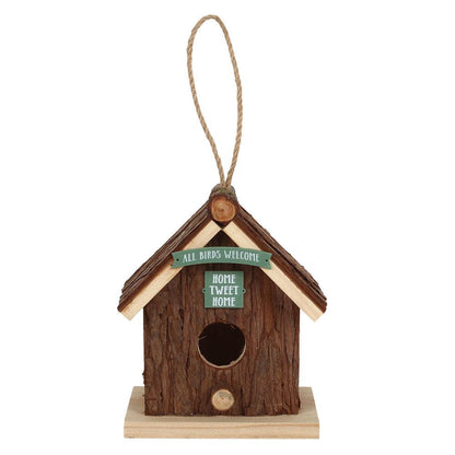 Wood Bark Bird House - DuvetDay.co.uk