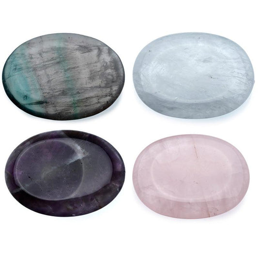 Worry Stone - 4cm Varied Gemstones - DuvetDay.co.uk