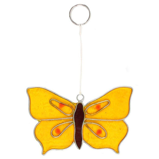 Yellow Brimstone Butterfly Suncatcher - DuvetDay.co.uk