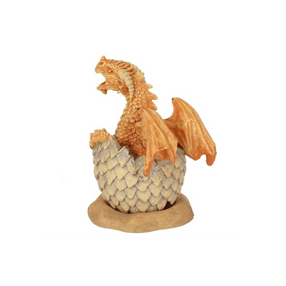 Yellow Hatching Dragon Incense Cone Burner - DuvetDay.co.uk