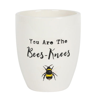 You Are the Bees Knees Ceramic Plant Pot - DuvetDay.co.uk