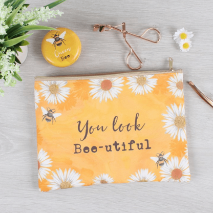 You Look Bee-utiful Makeup Pouch - DuvetDay.co.uk
