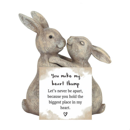 You Make My Heart Thump Bunny Ornament - DuvetDay.co.uk
