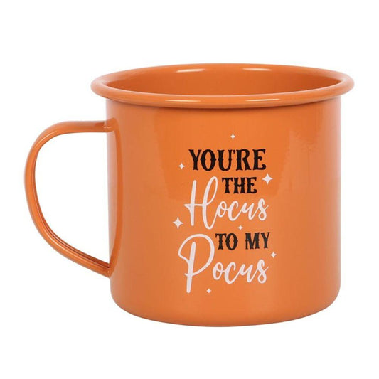 You're The Hocus To My Pocus Enamel Mug - DuvetDay.co.uk