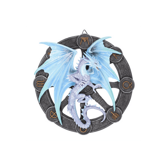Yule Dragon Resin Wall Plaque by Anne Stokes - DuvetDay.co.uk