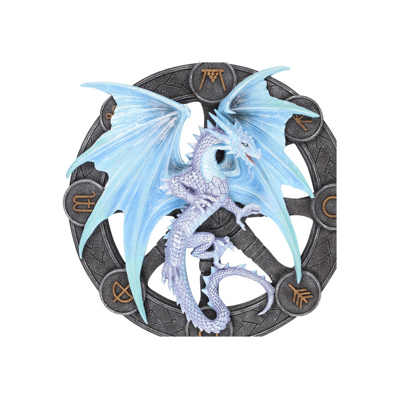 Yule Dragon Resin Wall Plaque by Anne Stokes - DuvetDay.co.uk