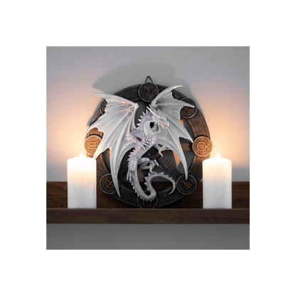 Yule Dragon Resin Wall Plaque by Anne Stokes - DuvetDay.co.uk