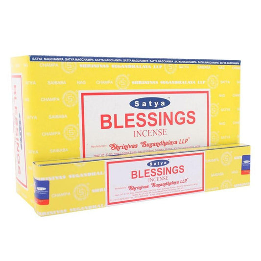 12 Packs of Blessings Incense Sticks by Satya - DuvetDay.co.uk