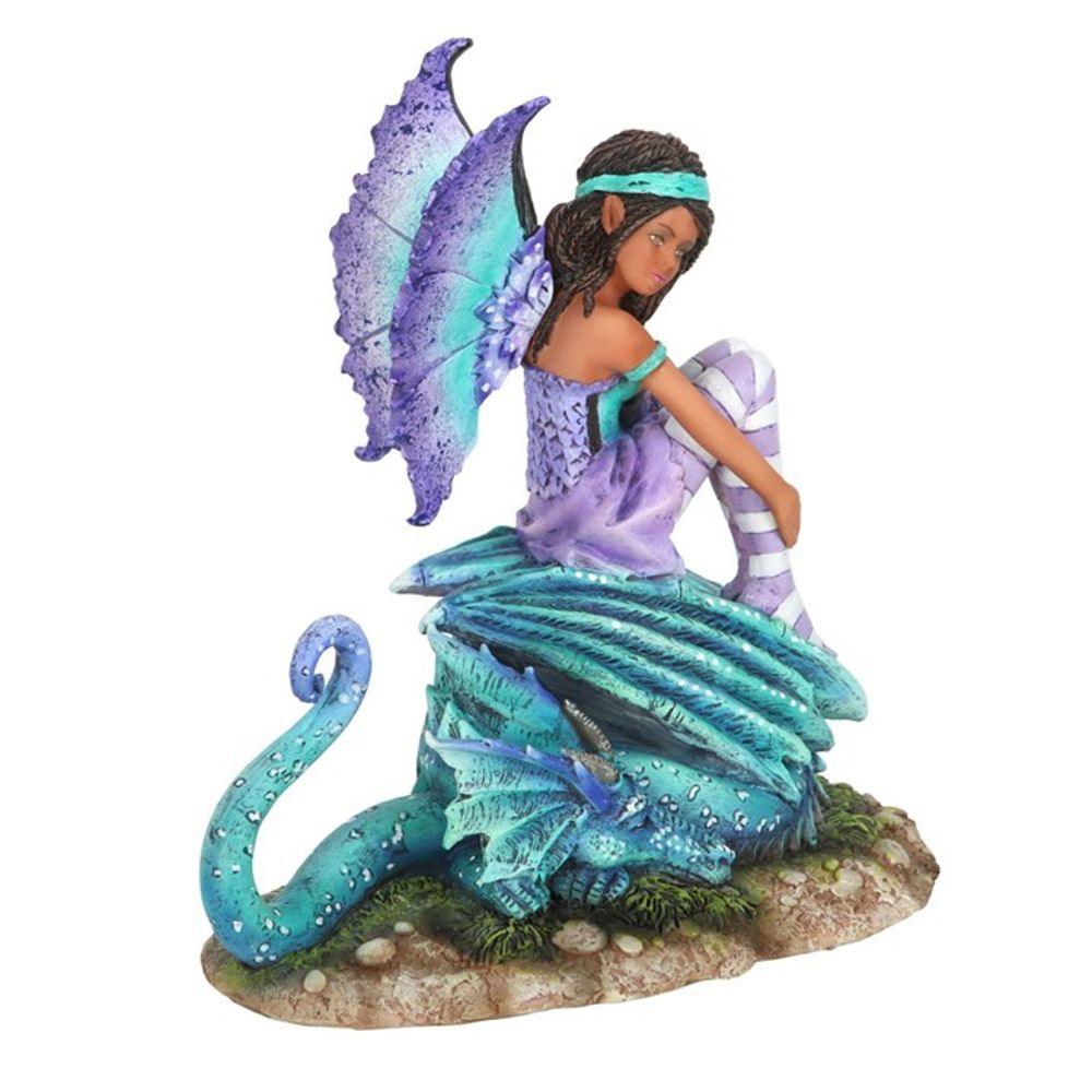 16cm Dragon Perch Fairy Figurine by Amy Brown - DuvetDay.co.uk