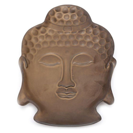 22cm Ceramic Bronze Buddha Trinket Tray - DuvetDay.co.uk