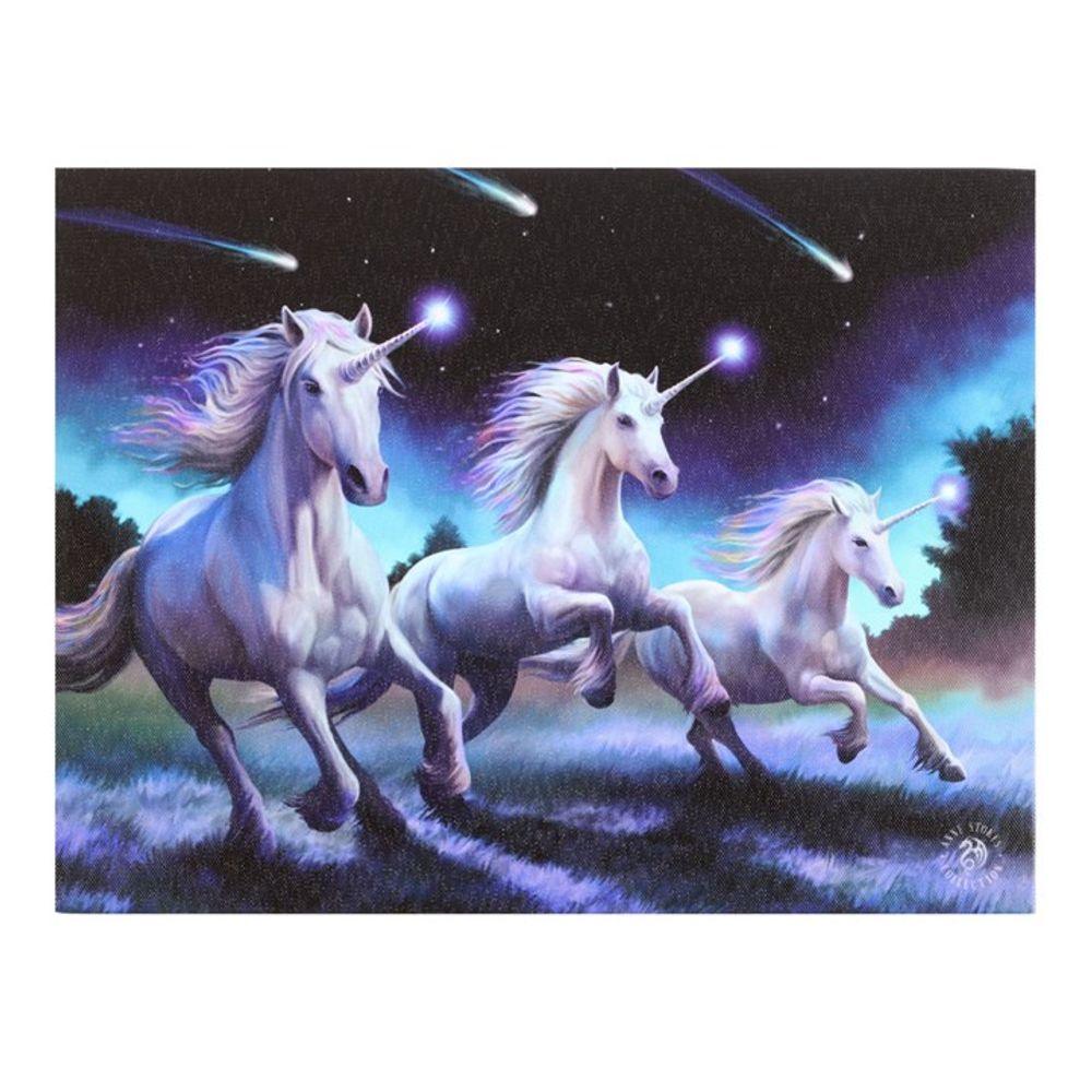 25x19cm Shooting Stars Canvas Plaque by Anne Stokes - DuvetDay.co.uk