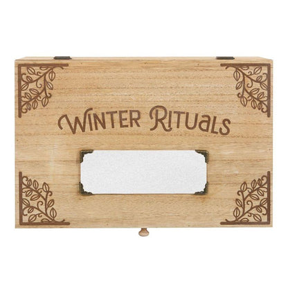 30cm Wooden Winter Rituals Box - DuvetDay.co.uk