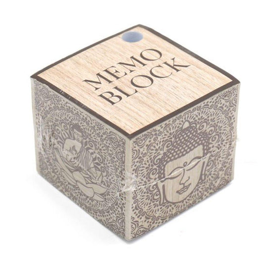 8cm Buddha Memo Note Block - DuvetDay.co.uk