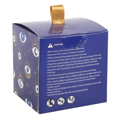 All Seeing Eye White Sage Crystal Chip Protection Candle - DuvetDay.co.uk