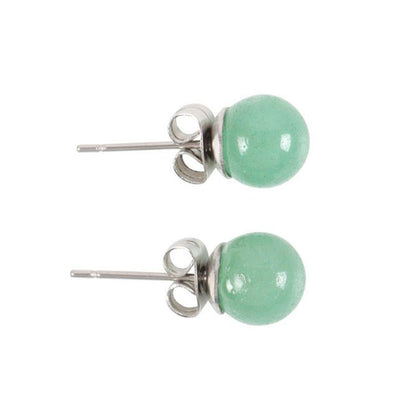 Aventurine Semi Precious Crystal Earrings - DuvetDay.co.uk
