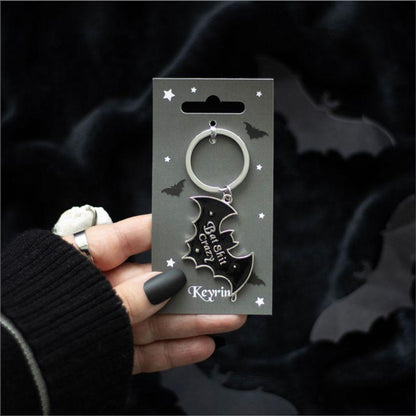 Bat Shit Crazy Keyring - DuvetDay.co.uk