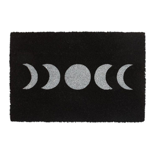 Black Moon Phase Doormat - DuvetDay.co.uk
