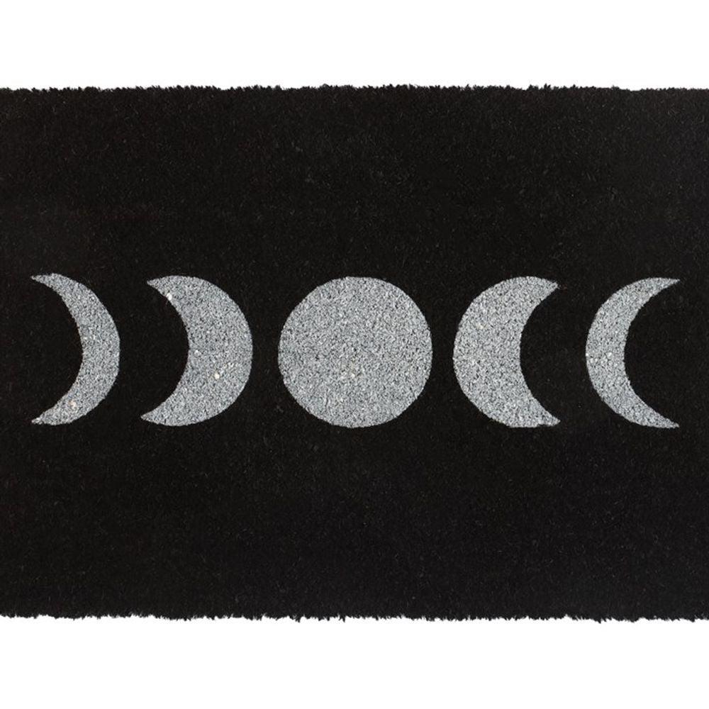 Black Moon Phase Doormat - DuvetDay.co.uk