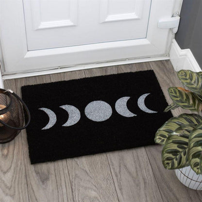 Black Moon Phase Doormat - DuvetDay.co.uk