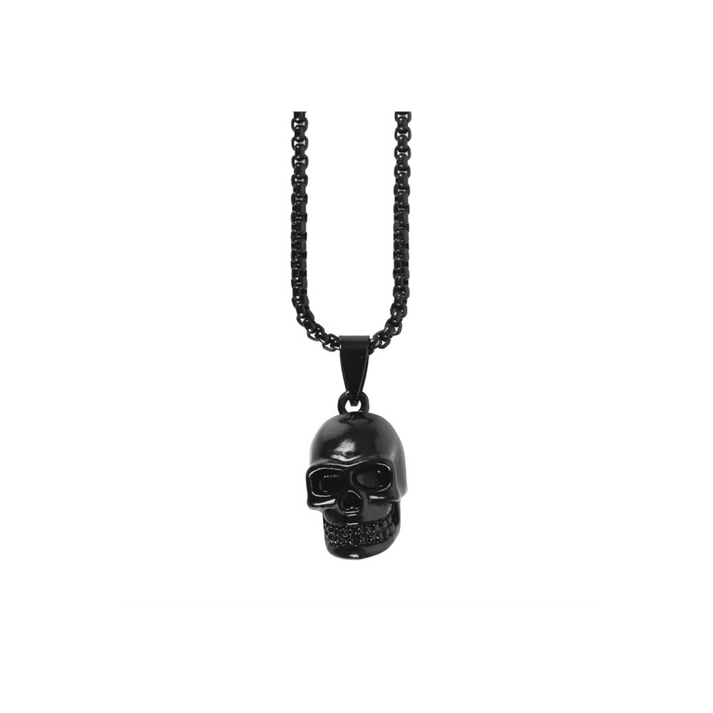 Black Obsidian Skull Necklace - DuvetDay.co.uk