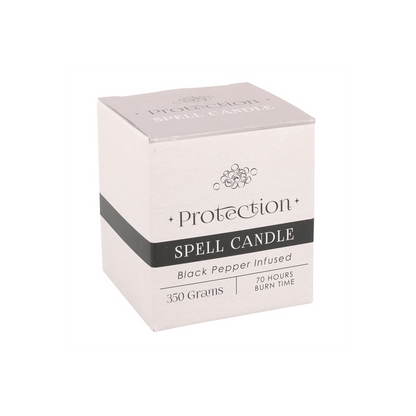 Black Pepper Infused Protection Spell Candle - DuvetDay.co.uk
