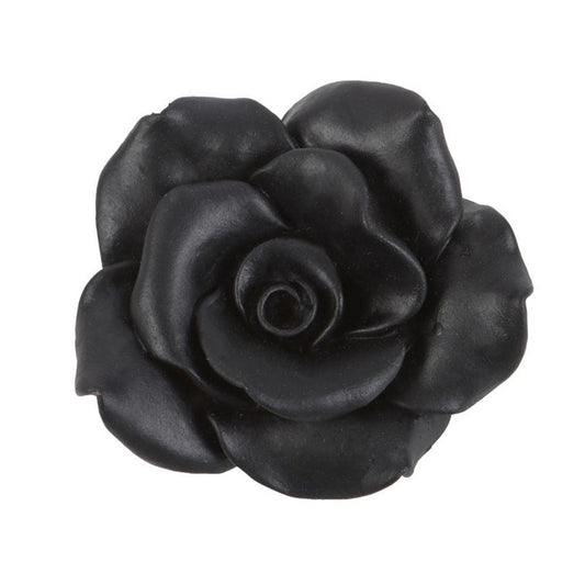 Black Rose Resin Incense Stick Holder - DuvetDay.co.uk
