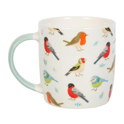 British Garden Birds Ceramic Mug - DuvetDay.co.uk