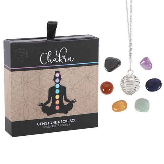 Chakra Gemstone Crystal Necklace Kit - DuvetDay.co.uk