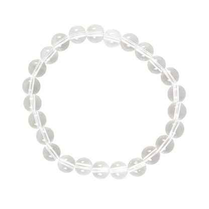 Crown Chakra Clear Quartz Gemstone Bracelet - DuvetDay.co.uk