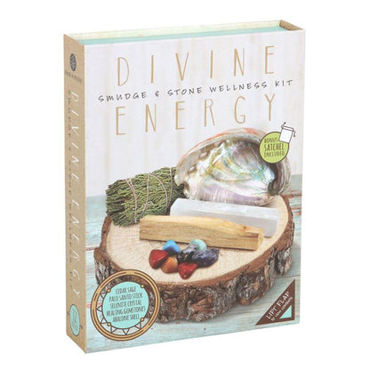 Divine Energy Smudge and Stone Wellness Kit - DuvetDay.co.uk