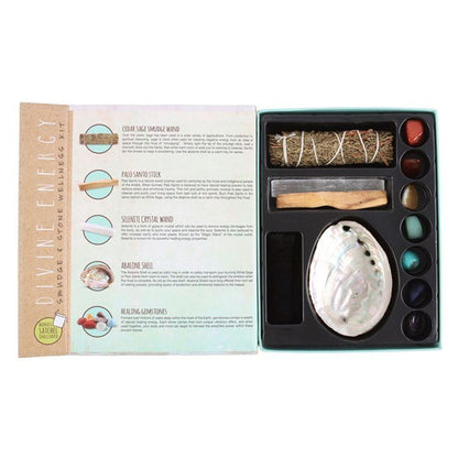 Divine Energy Smudge and Stone Wellness Kit - DuvetDay.co.uk