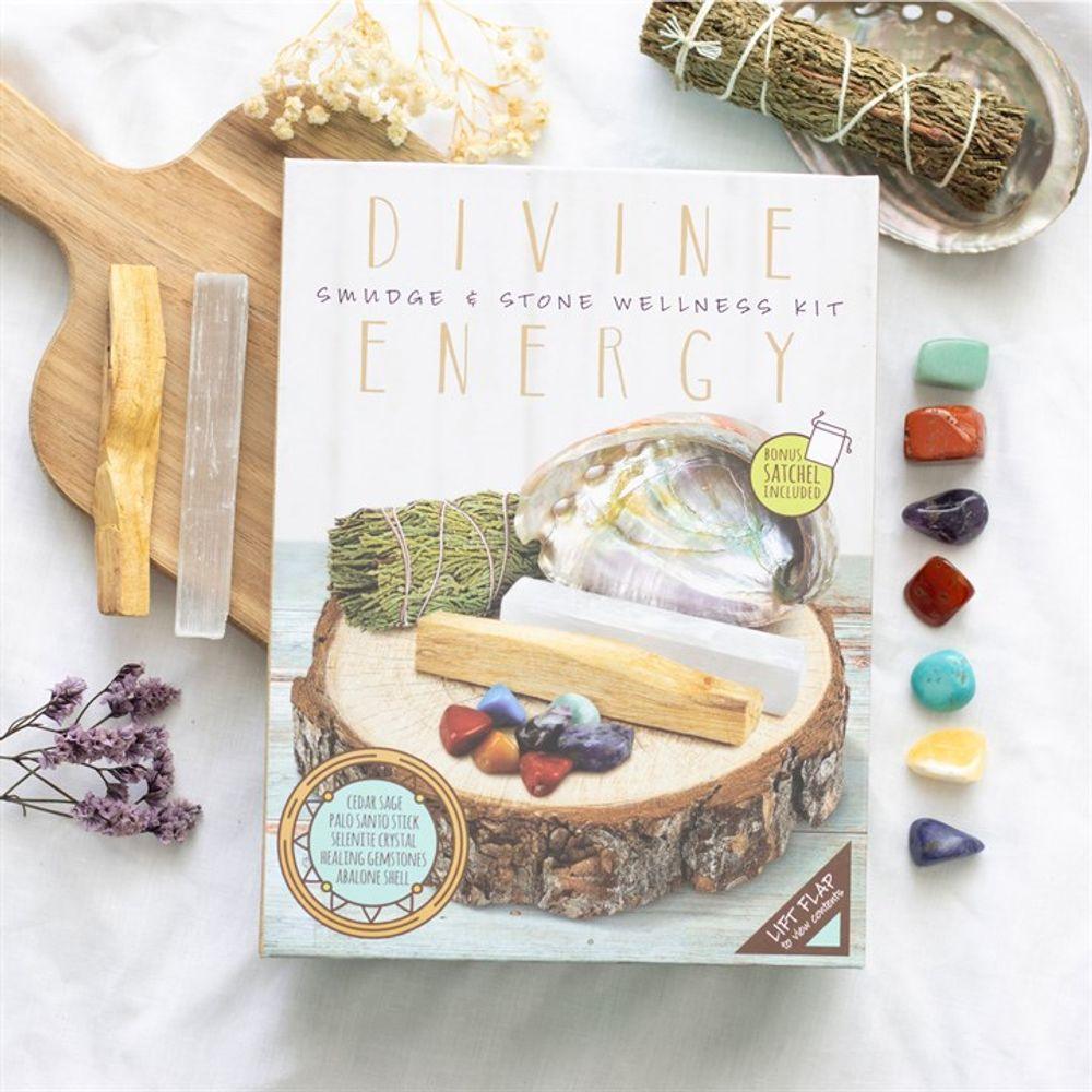 Divine Energy Smudge and Stone Wellness Kit - DuvetDay.co.uk
