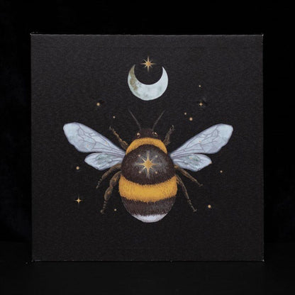 Forest Bee Light Up Canvas Plaque - DuvetDay.co.uk