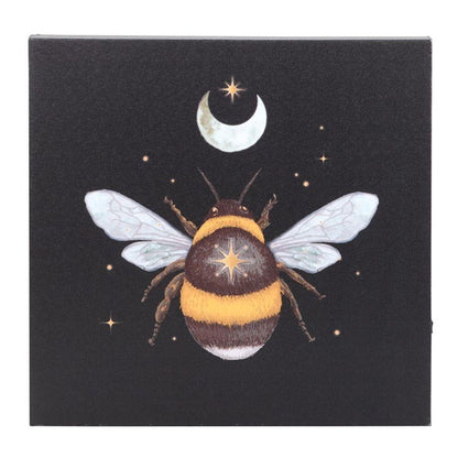 Forest Bee Light Up Canvas Plaque - DuvetDay.co.uk