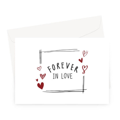 Forever in love Greeting Card - DuvetDay.co.uk