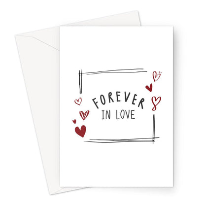 Forever in love Greeting Card - DuvetDay.co.uk