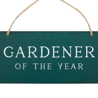 Gardener of the Year Hanging Sign - DuvetDay.co.uk