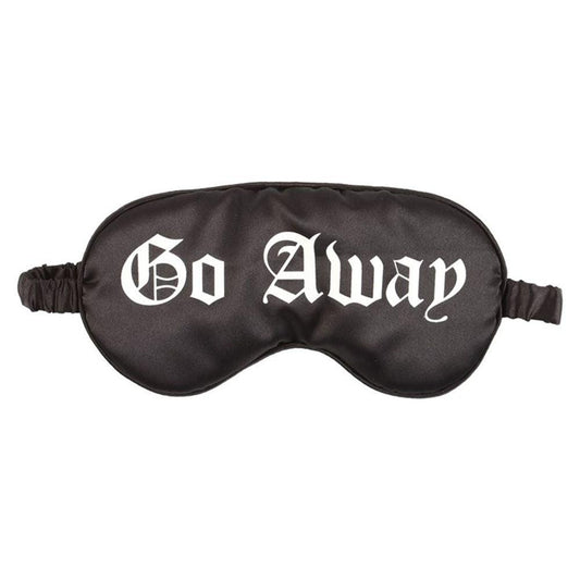 Go Away Gothic Satin Sleep Mask - DuvetDay.co.uk