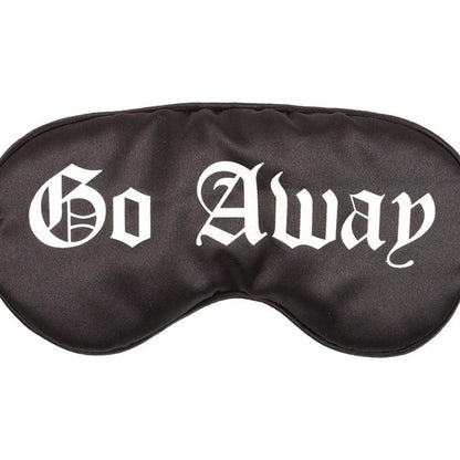 Go Away Gothic Satin Sleep Mask - DuvetDay.co.uk