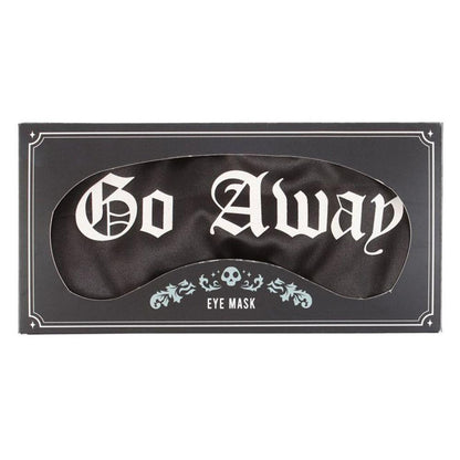Go Away Gothic Satin Sleep Mask - DuvetDay.co.uk
