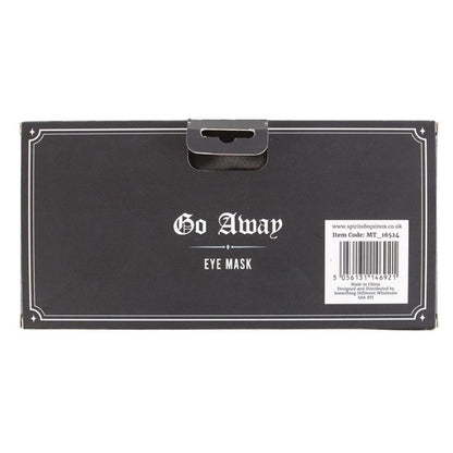 Go Away Gothic Satin Sleep Mask - DuvetDay.co.uk
