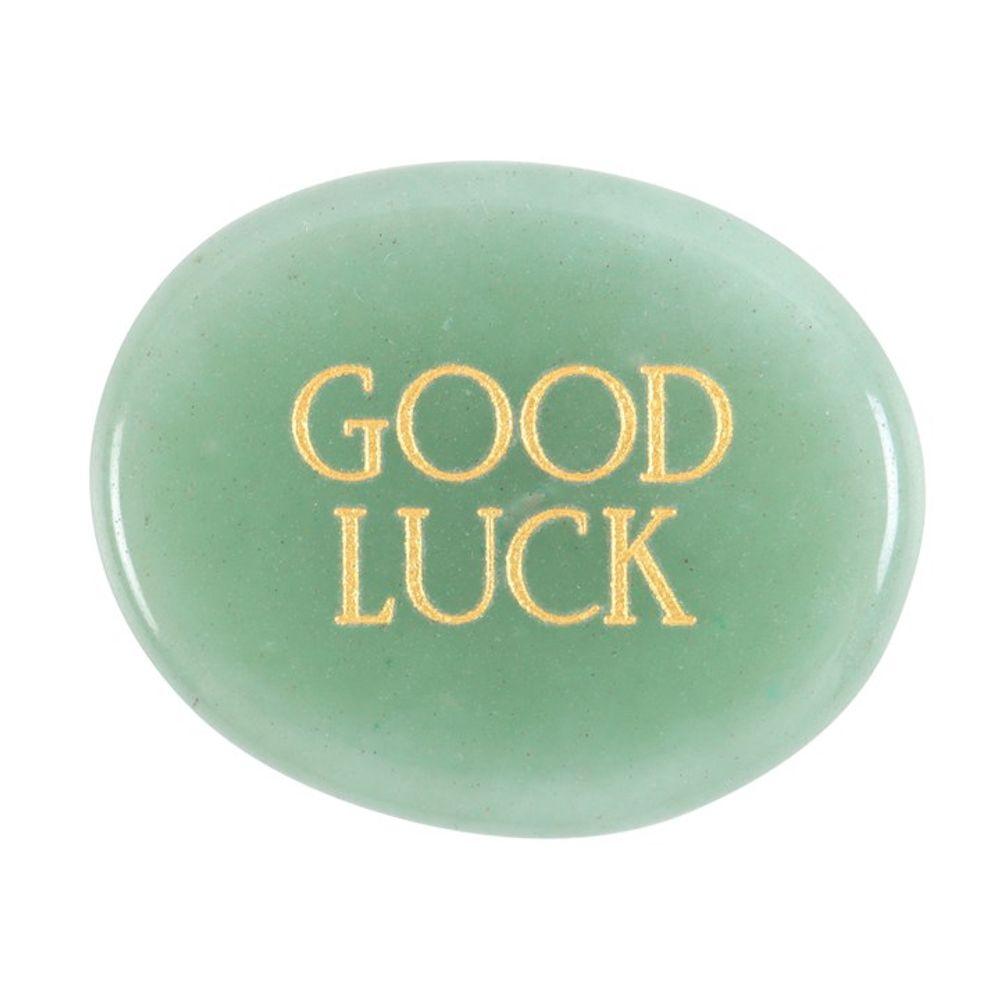 Good Luck Aventurine Crystal Palm Stone - DuvetDay.co.uk