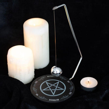 Gothic Pentagram Pendulum Decision Maker - DuvetDay.co.uk
