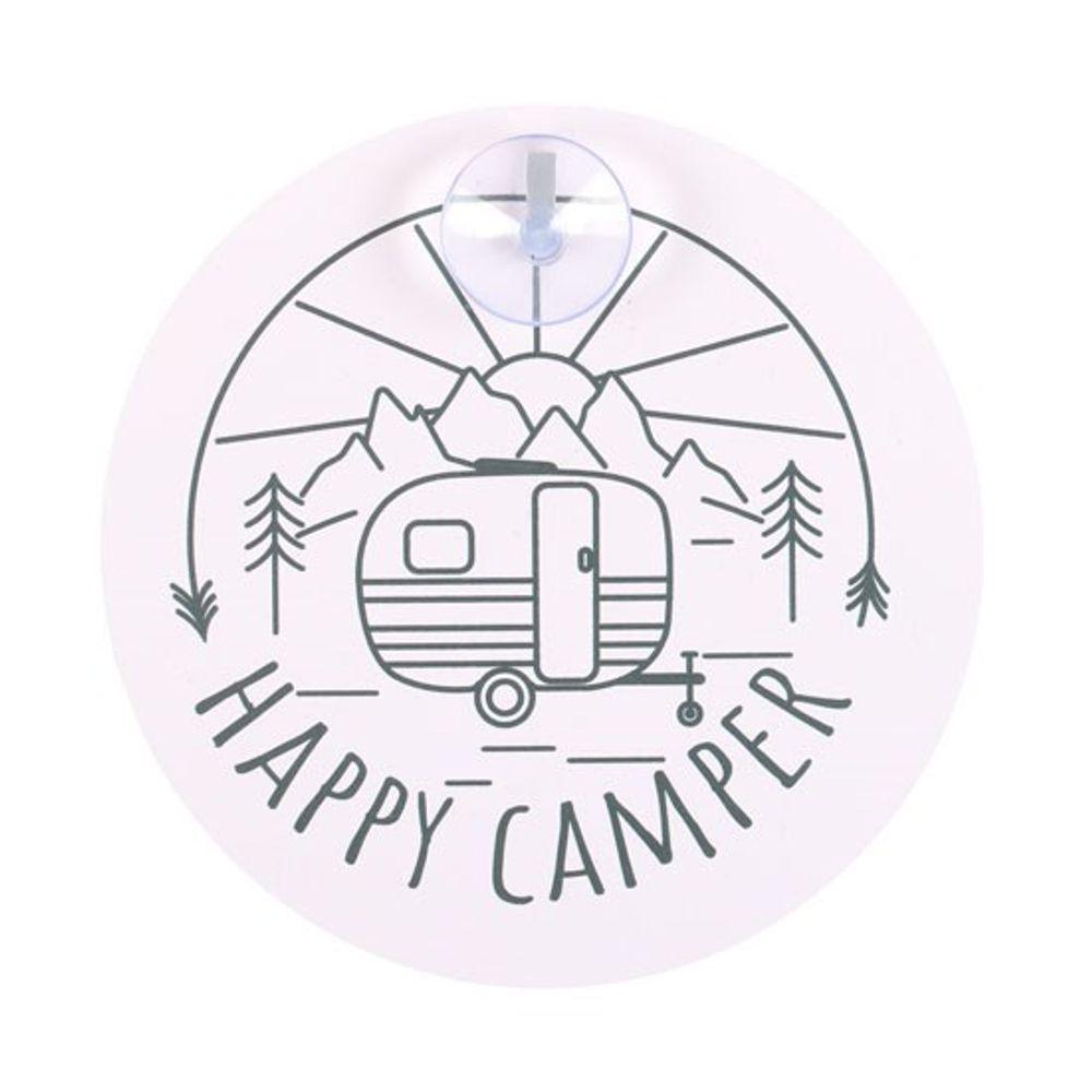 Happy Camper Window Sign - DuvetDay.co.uk